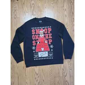 Snoop Dogg Mens XL Christmas Holidays Sweatshirt Snoop On the Stop EUC